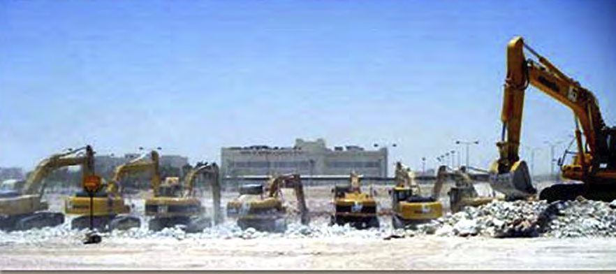 Bulk excavation in progress