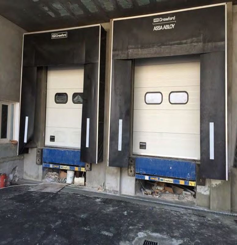 Loading docks with dock shelters