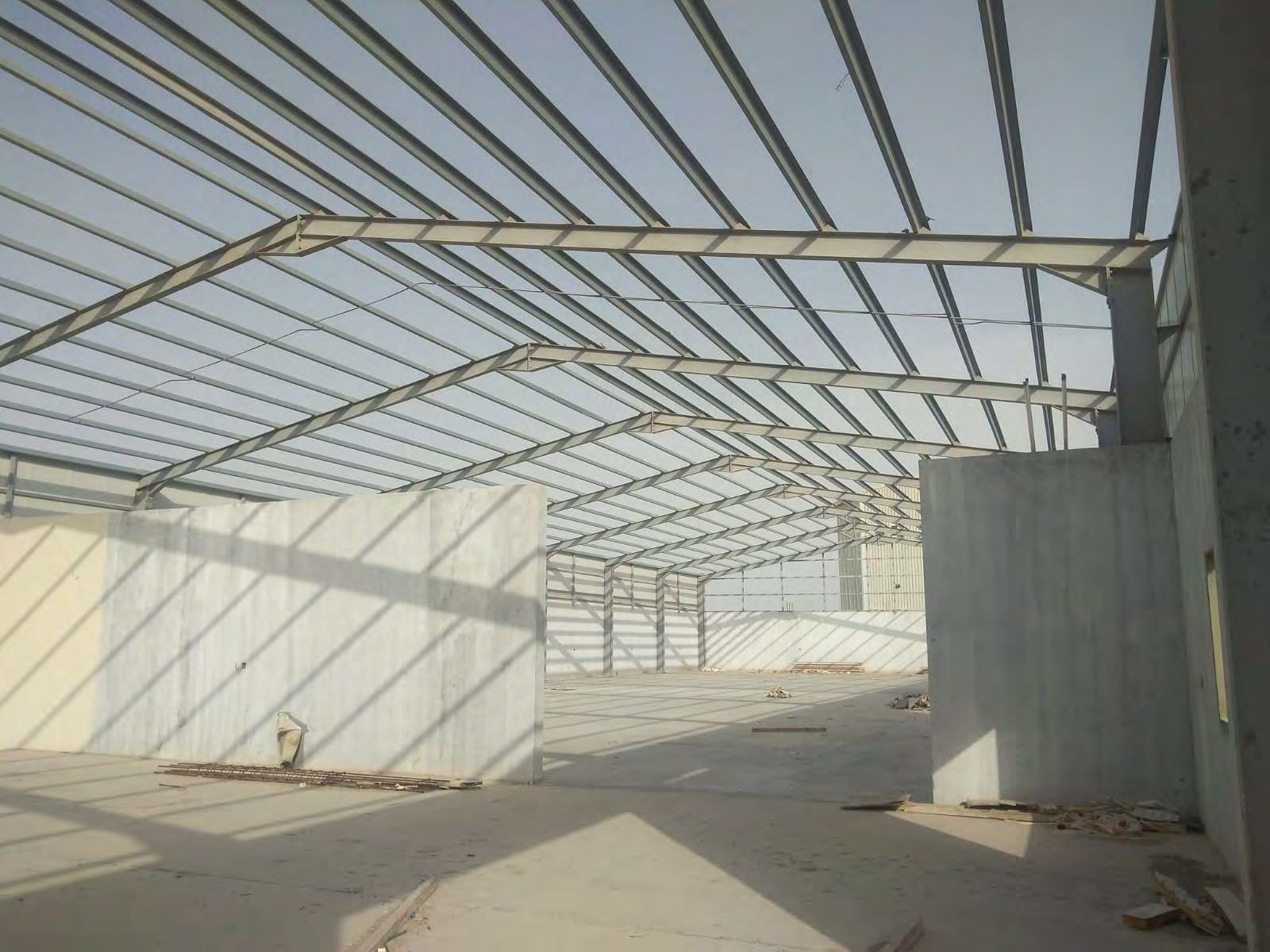 Roof trusses and purlins