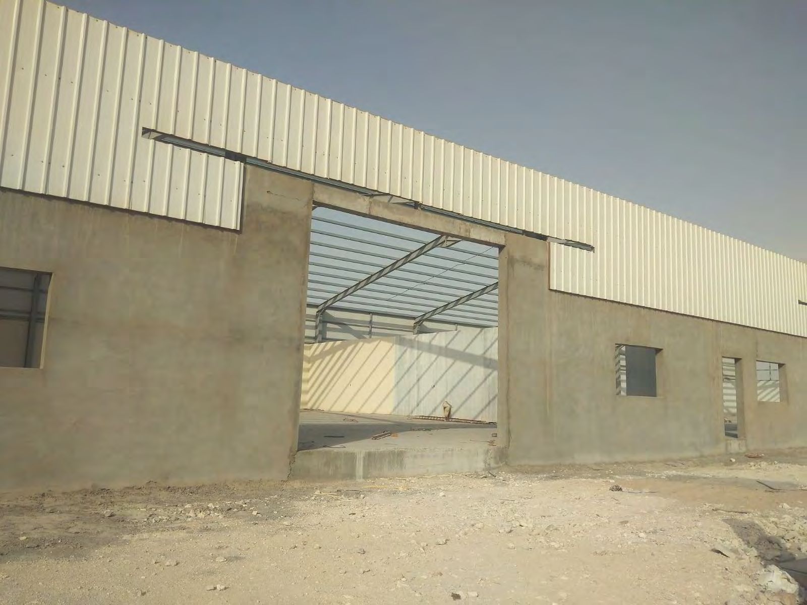 Warehouse shell and roof sheeting